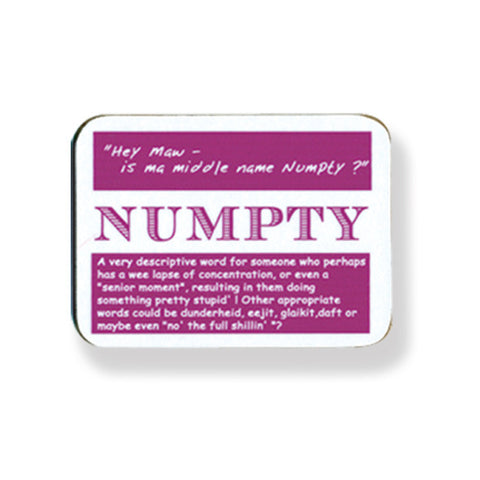 Numpty Coaster - 2 Pack