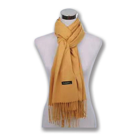 Couthie Plain Mustard Coloured Scarf (CS11)