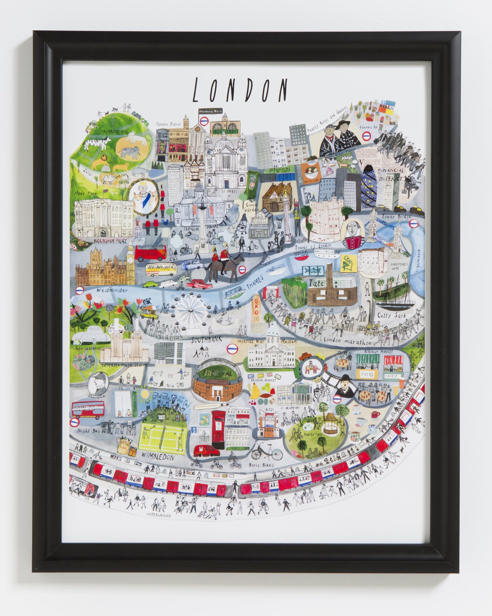 London Mapped Out Art Print