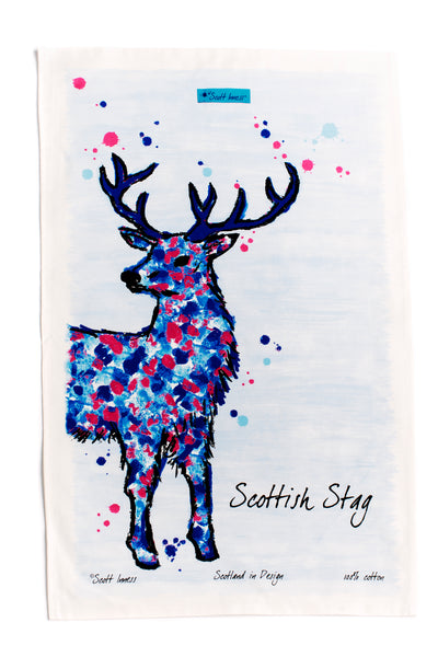 Scottish Stag Tea Towel (SI-TT-SS)