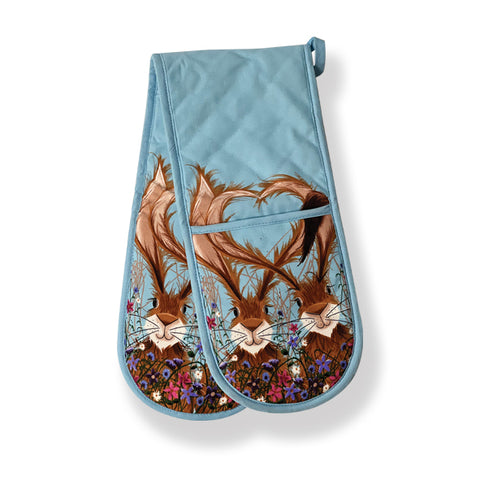 Hares In Love Double Oven Glove (T11HARE)