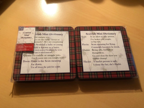 Scottish Dictionary Coaster Set of 6