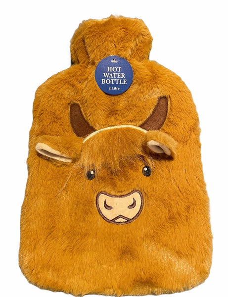 Highland Cow Hot water bottle large (2ltr)