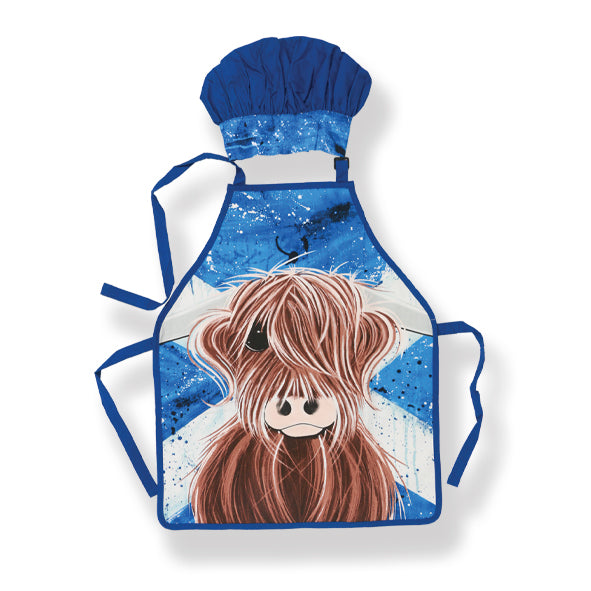 The McMoos Highlander Childrens Apron & Hat (CH10HIG)
