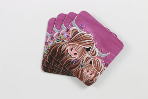 The McMoos Fields Of Love Coasters- Set of 6 (6 in CDU)