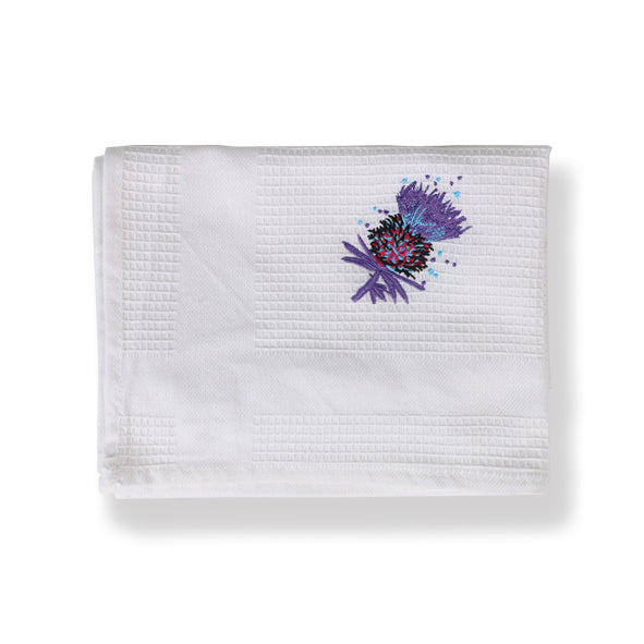 Bramble Thistle Cotton Waffle Tea Towel (F40BT)