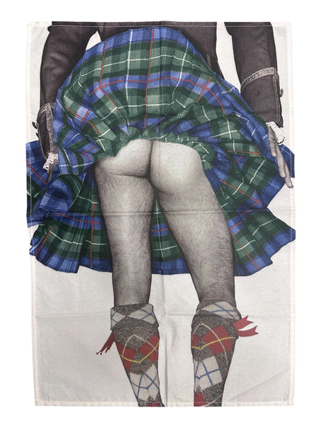 HIGHLAND SWING COTTON TEA TOWEL (HS-TT-WH)