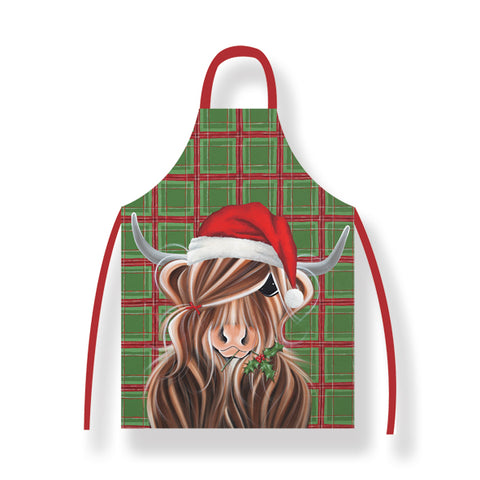 McMoo Christmas Range Cotton Apron (T10CM)