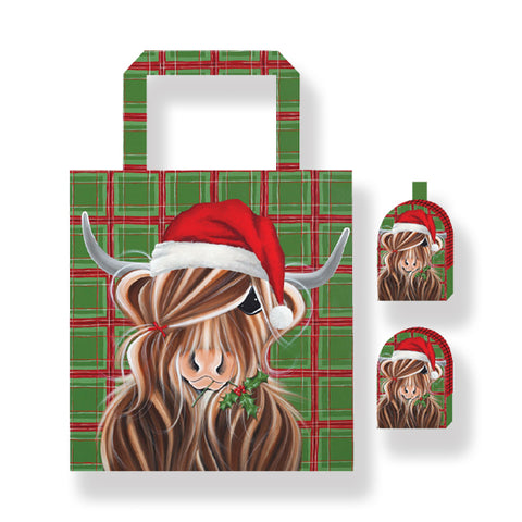 Christmas McMoo Range Folding Bag & Pouch (T45CM)