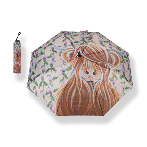 The McMoos Miss Thistle Folding Umbrella (UM01MISS)