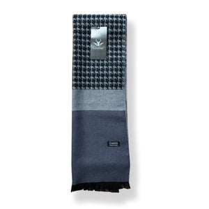 Couthie Grey Dog Tooth Scarf (CS69)
