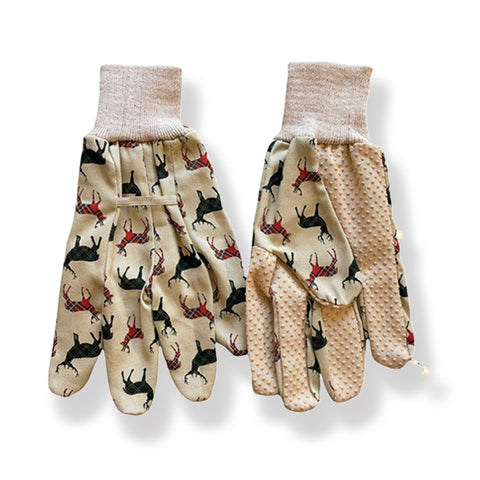 Ladies Stag Design Gardening Gloves - Medium