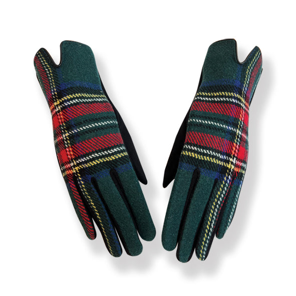 Green Tartan Gloves (GL12)