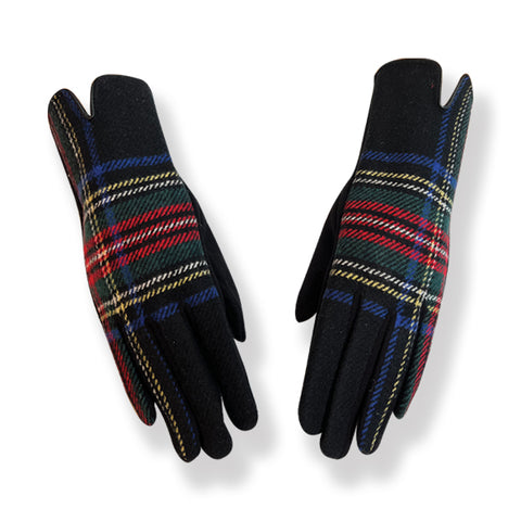 Black Tartan Gloves (GL13)