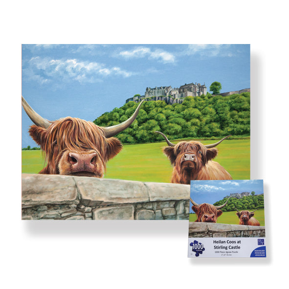 Heilan Coos at Stirling Castle Jigsaw 1000pc (JIG02COO)