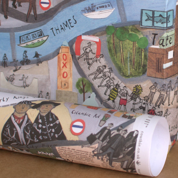 London Mapped Out Wrapping Paper