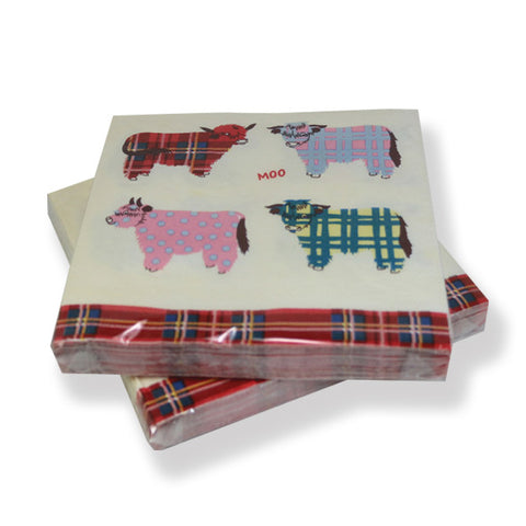 Highland Cow Paper Napkins (20) (PN01HC)