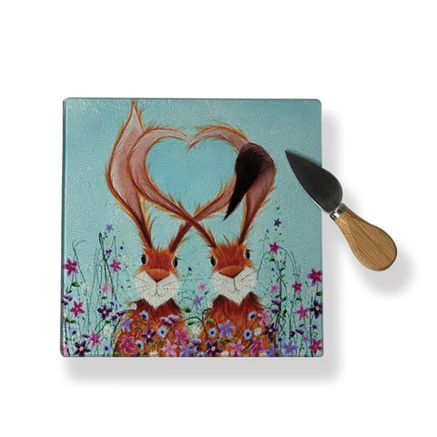 Hares In Love Pot Stand / Chopping Board (POTHARE)