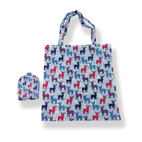 Stag Folding Shopping Bag By Scott Inness