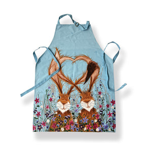 Hares In Love Cotton Apron (T10HARE)