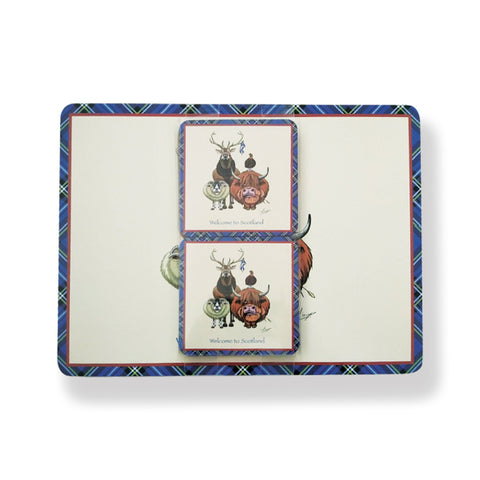 Welcome to Scotland Placemat & Coaster set 4