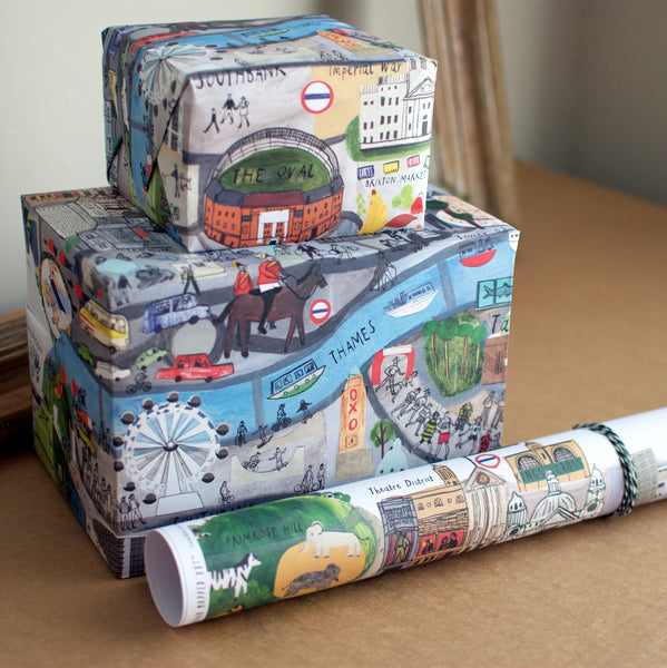 London Mapped Out Wrapping Paper