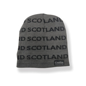 Scotland Beanie hat with fleece lining. (Grey) HAT200