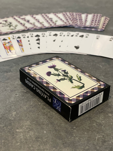 Playing Cards Wild Thistle design