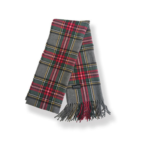 Couthie Green & Red Tartan Scarf (S13)